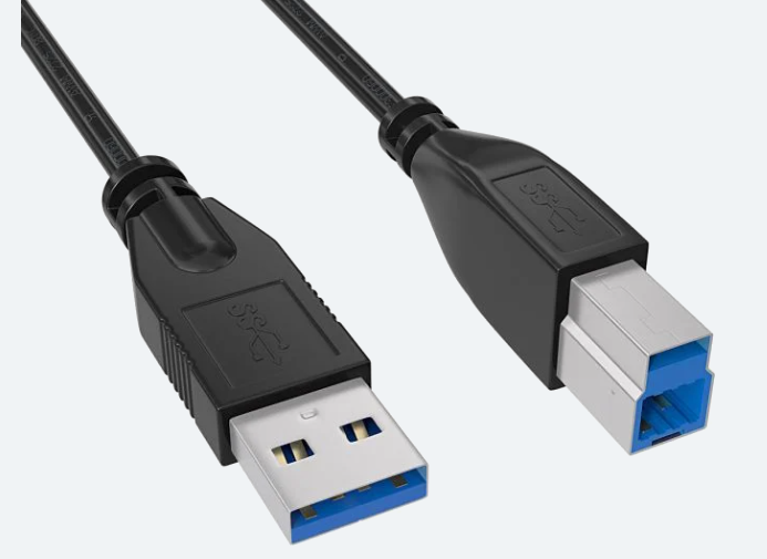 3ft USB 3.0 Type A to Type B Cable, Super High Speed, Black
