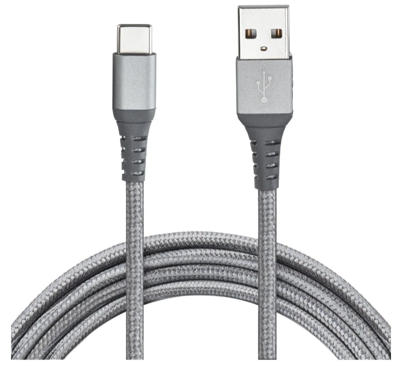  6 ft. USB to USB-C Braided Charging Cable